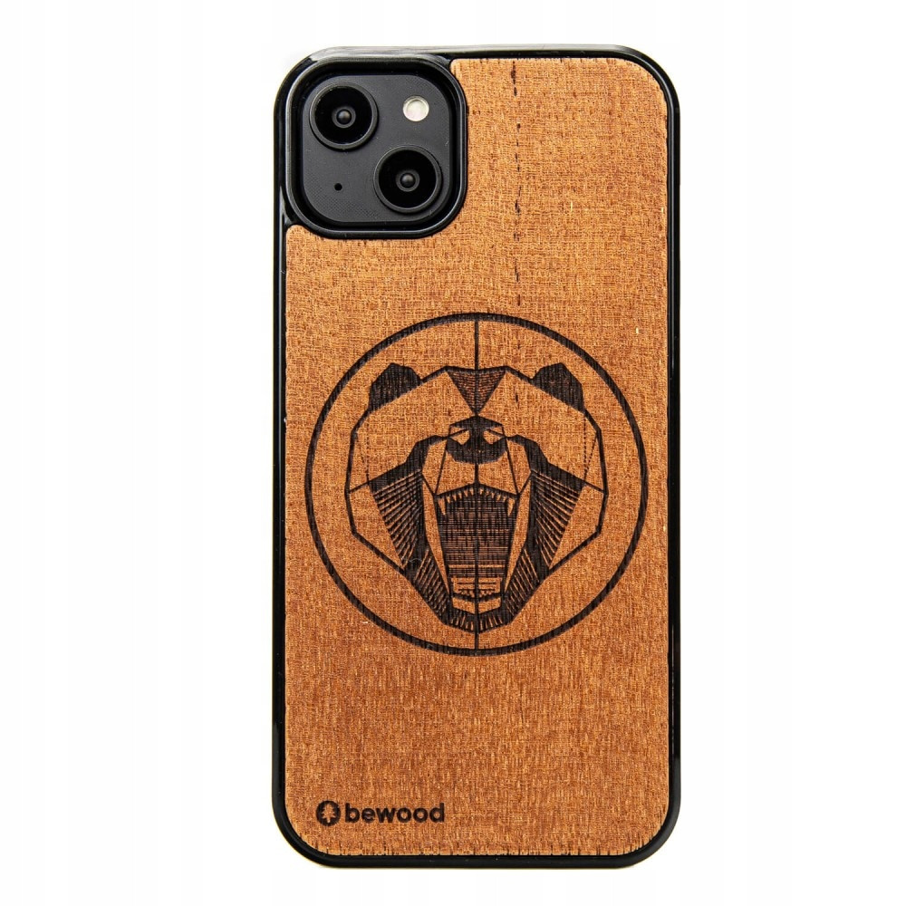 Pouzdro Bewood pro iPhone 15 Plus Medvěd Merbau