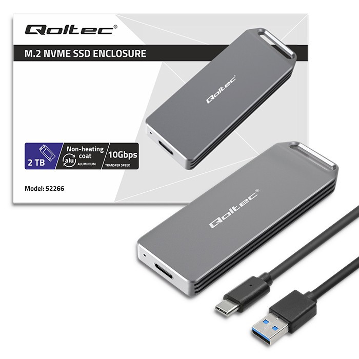 Mini Hliníkové Pouzdro Disku Kapsa M.2 Ssd NVMe PCIe USB3.1 10Gb/s 2TB