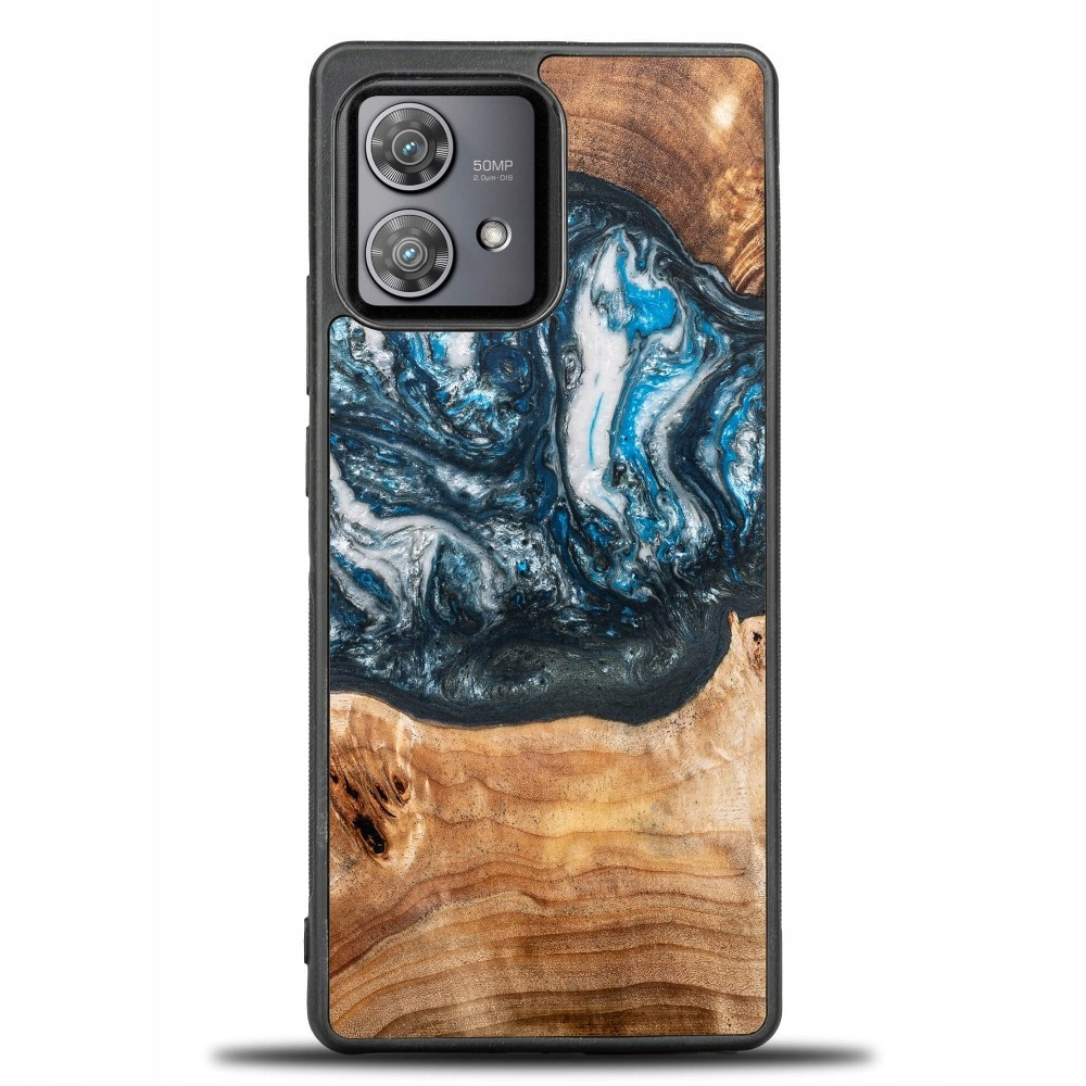 Pouzdro Bewood Unique na Motorola Edge 40 Neo Planets Earth