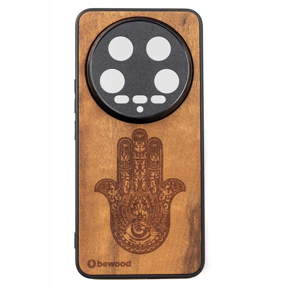 Dřevěné Pouzdro Bewood pro Xiaomi 14 Ultra Hamsa Imbuia