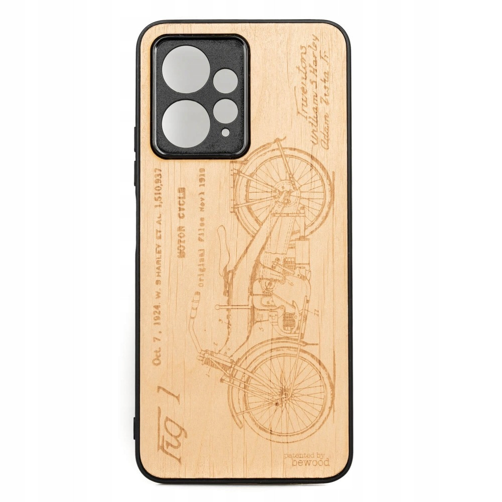 Dřevěné Pouzdro Bewood Redmi Note 12 4G Harley Patent Aniegre