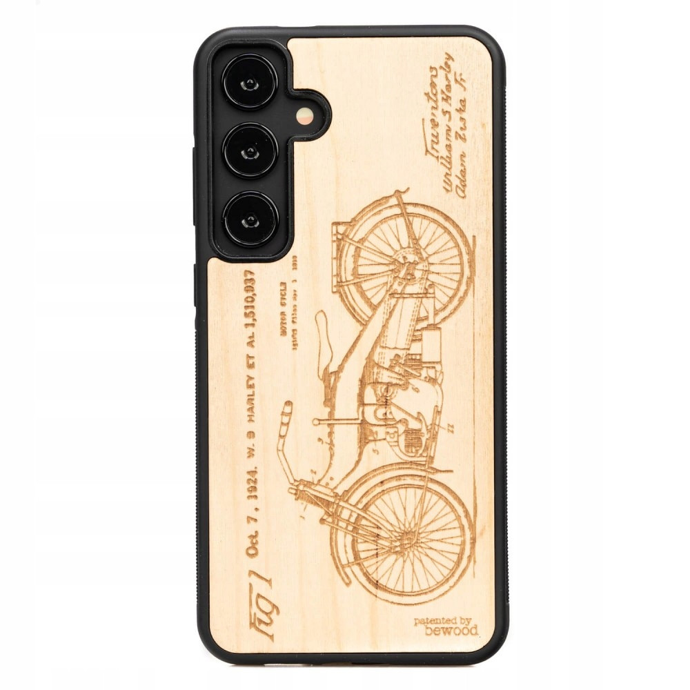 Dřevěné Pouzdro Bewood na Samsung Galaxy S24 Plus Harley Patent Aniegre