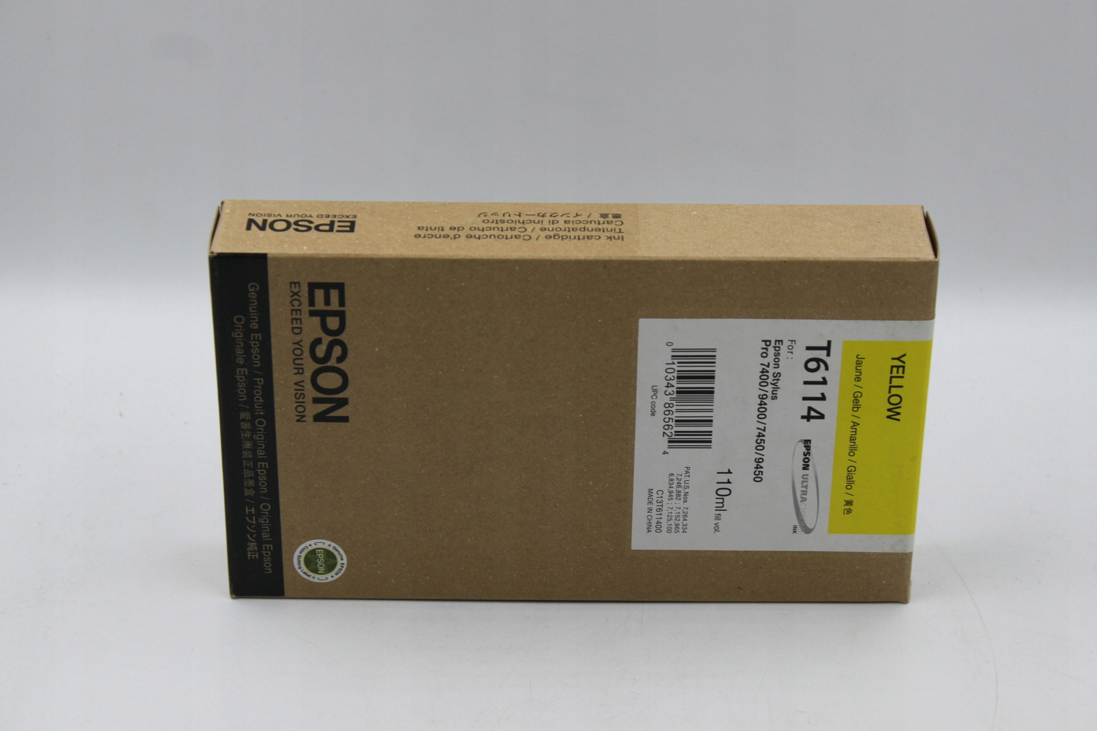 Epson T6114 C13T611400 C13T566400 inkoust yellow 16/19 originál