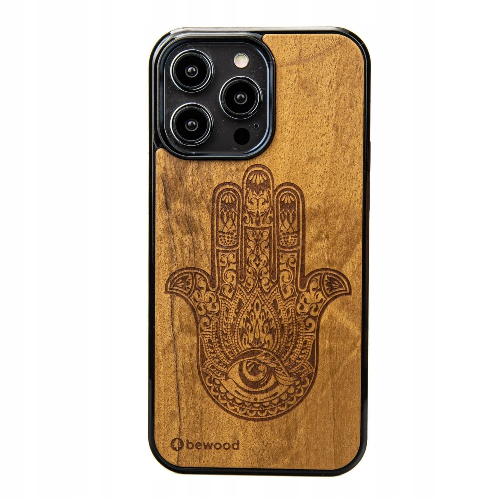 Pouzdro Bewood pro iPhone 15 Pro Max Hamsa Imbuia