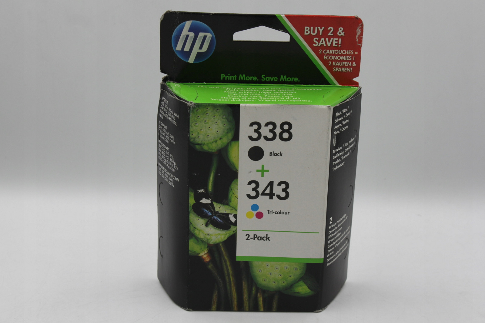 Hp 338 343 SD449EE 2pack inkoust originál