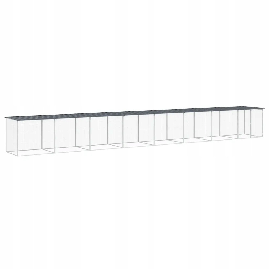 Klec pro kuřata se střechou antracitová 803x98x90cm