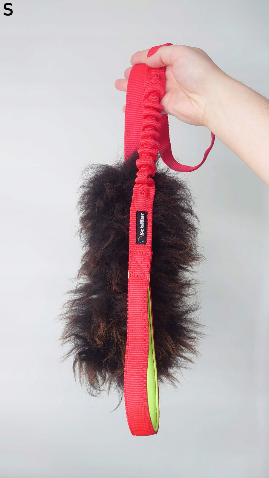 Přetahovadlo hračka z přírodní ovce velikost L pro psa bronz dlouhý tlumič