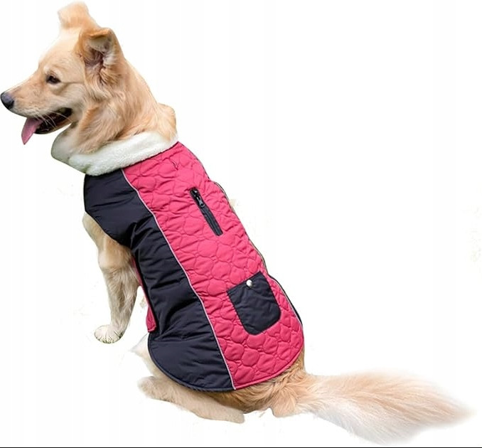 Bunda pro psa na zimu XL červená