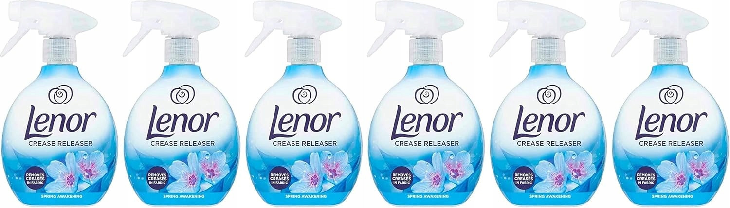 6x Anglický Lenor Crease Tekutá Žehlička Ve Spreji Spring Awakening 500ML