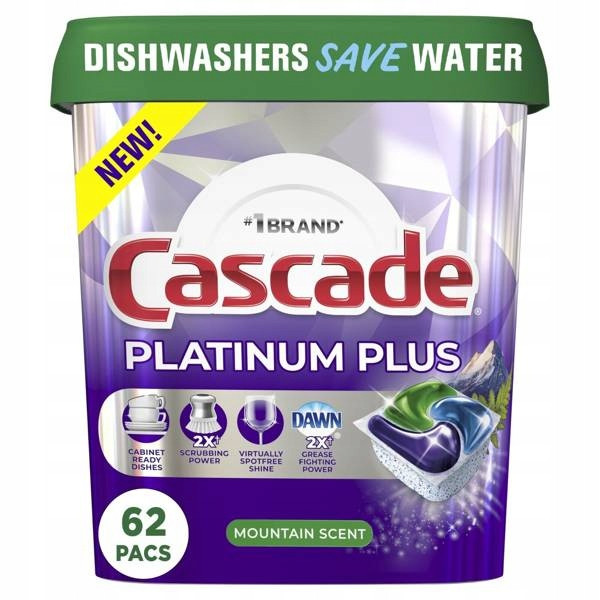 Cascade Platinum Plus Fresh Scent 62 ks