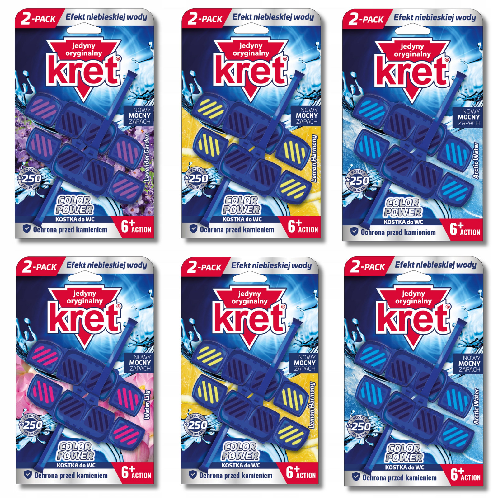 Kret kostka přívěsek na Wc toalety barvící vodu 250 spláchnutí Sada 40gx 12