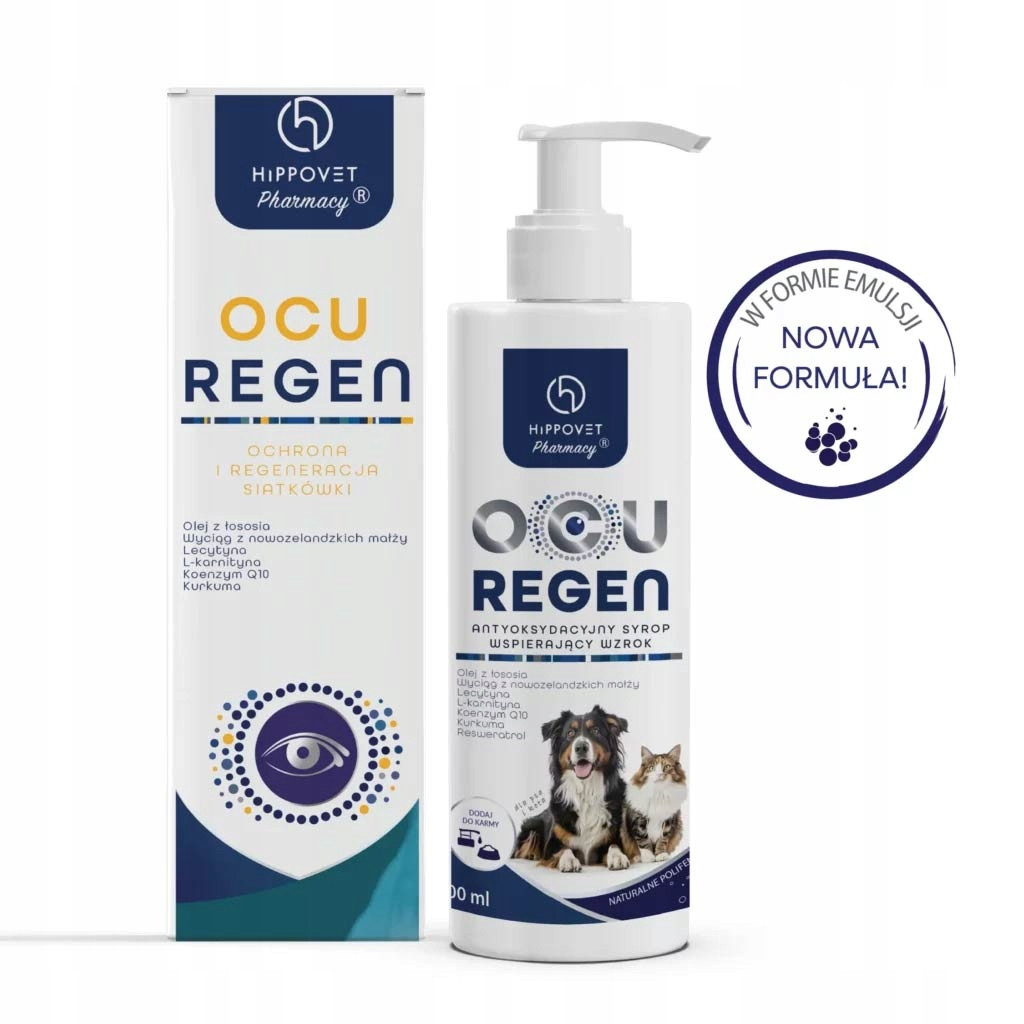 Hippovet Pharmacy OcuRegen antioxidační emulze na podporu zraku