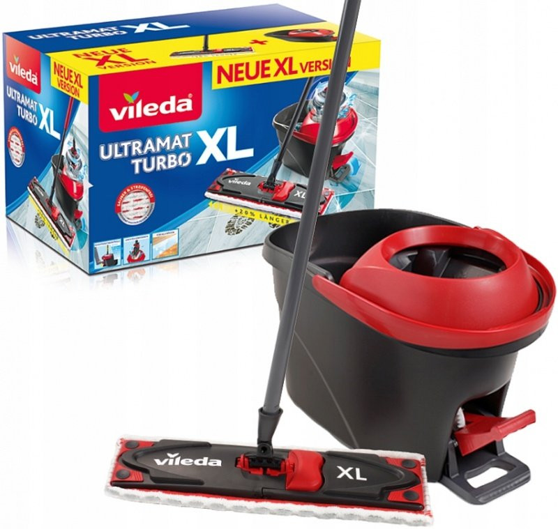 Kbelík a plochý mop Vileda Ultramax Turbo XL o 20 % Větší 42cm Akce