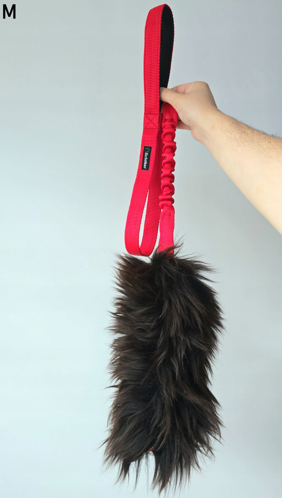 Přetahovadlo hračka z přírodní ovce velikost M pro psa muflon hnědé dlouhé