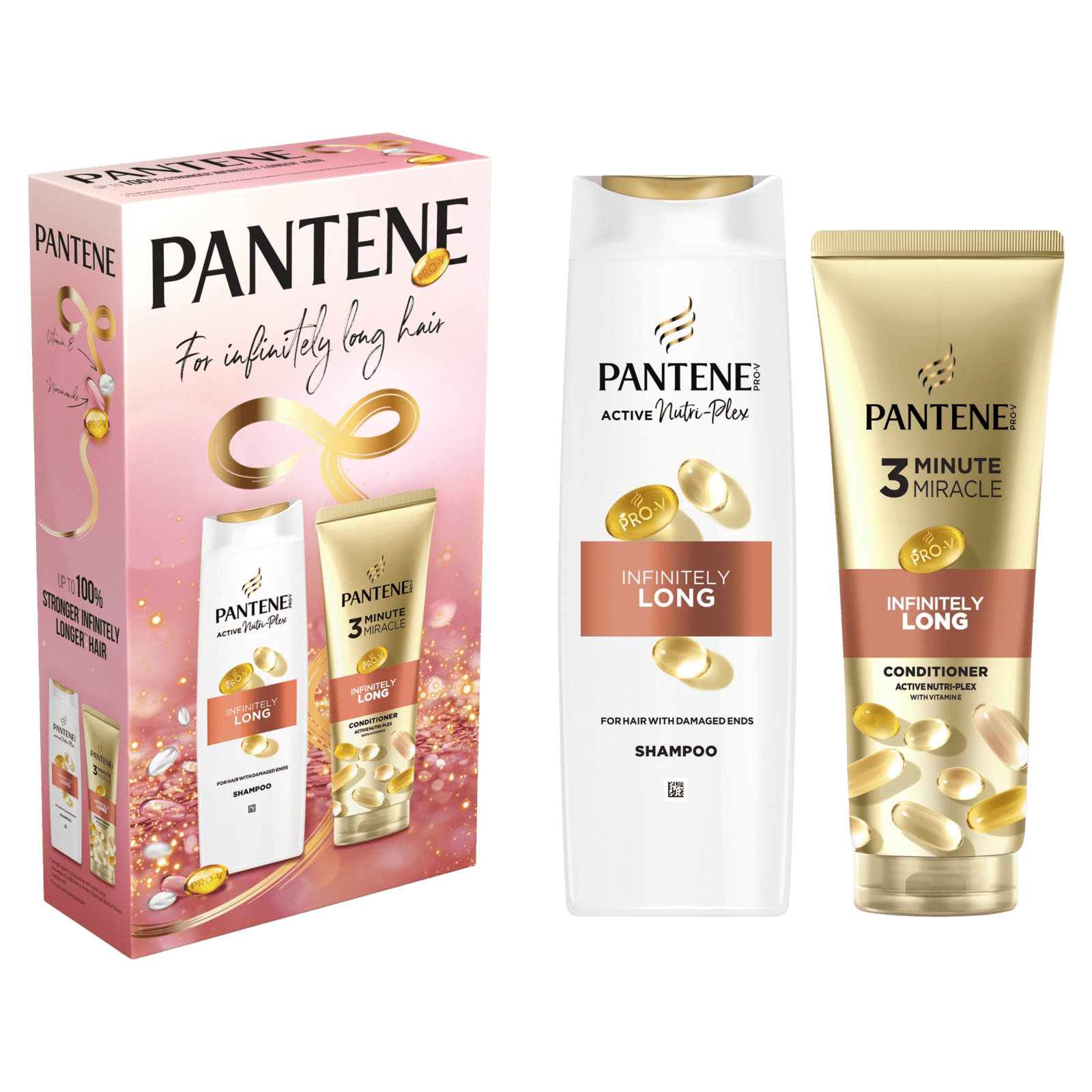 PANTENE Sada produktů Pantene Infinitely Long: šampon 400 ml a sérum 220 ml