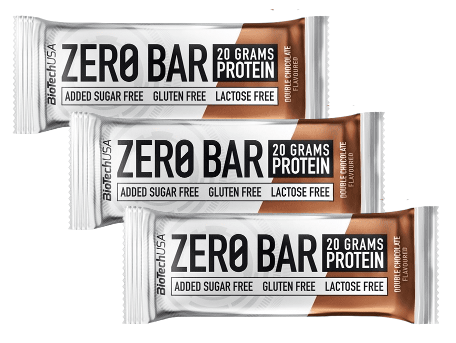 BIOTECH USA Zero Bar dvojitá čokoláda 3 x 50 g