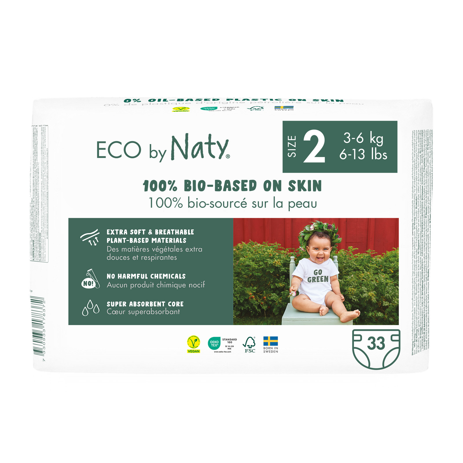 ECO BY NATY Plenky Naty mini 3 - 6 kg, 33 ks