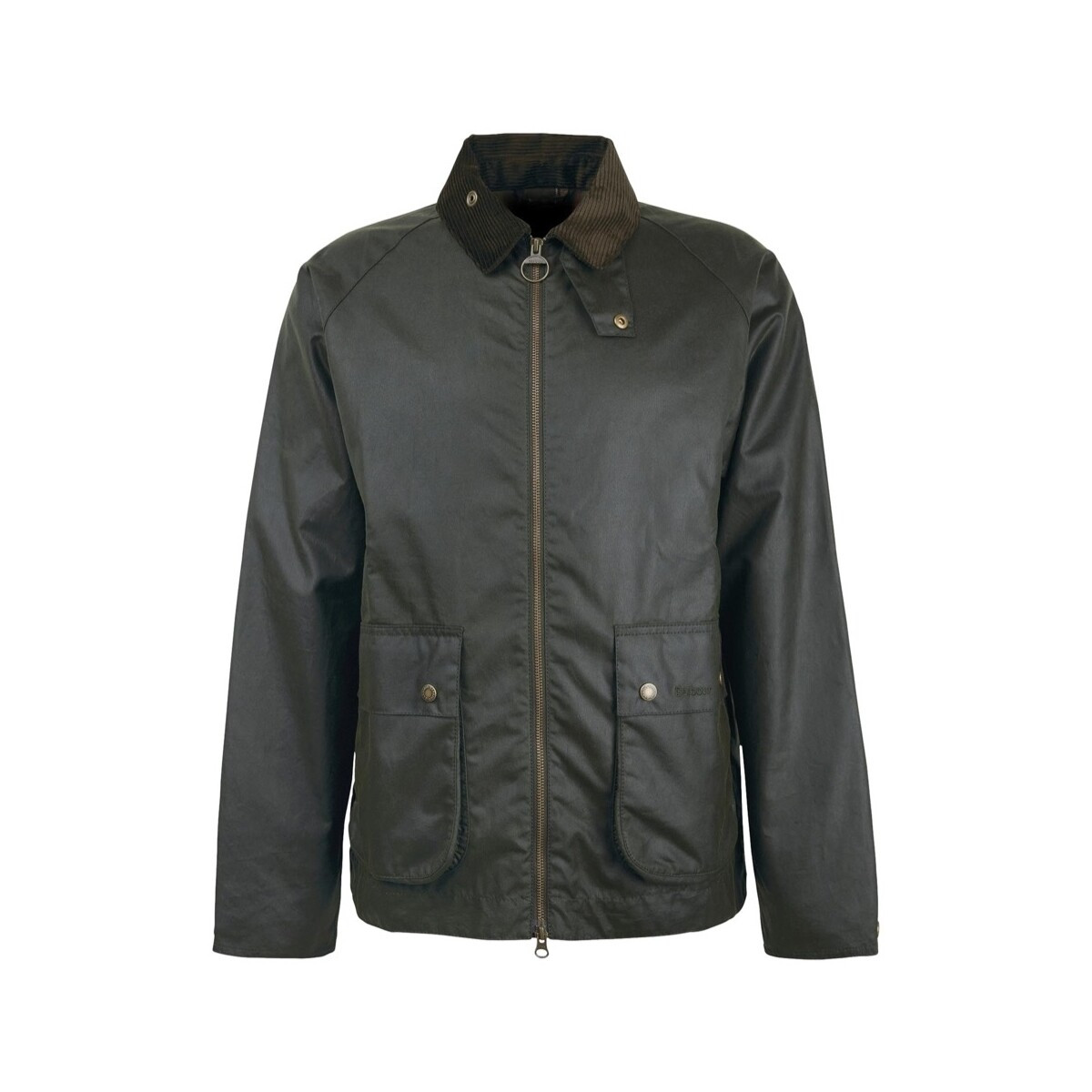 Barbour  Bedale Short Wax Jacket - Olive  Zelená