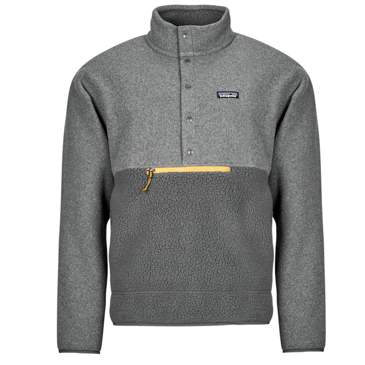 Patagonia  M's Retro Pile 1/2 Snap P/O  Šedá