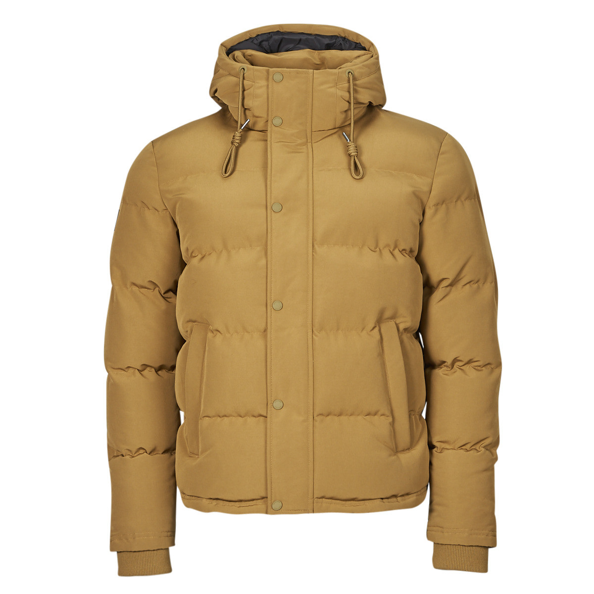 Superdry  EVEREST SHORT HOODED PUFFER  Hnědá