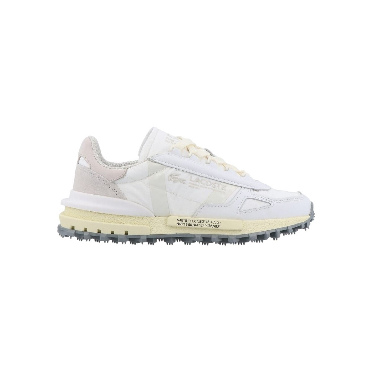 Lacoste  Elite Active 224 3 SFA - White/Light Yellow  Bílá