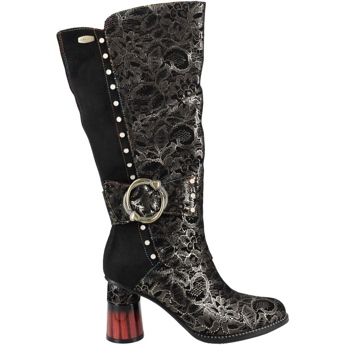 Laura Vita  Stiefel  Stříbrná