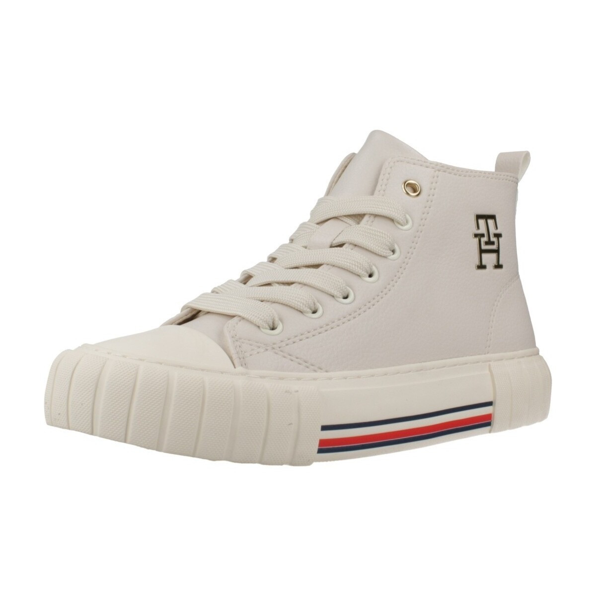 Tommy Hilfiger  HIGH TOP LACE-UP SNEAKER  Bílá