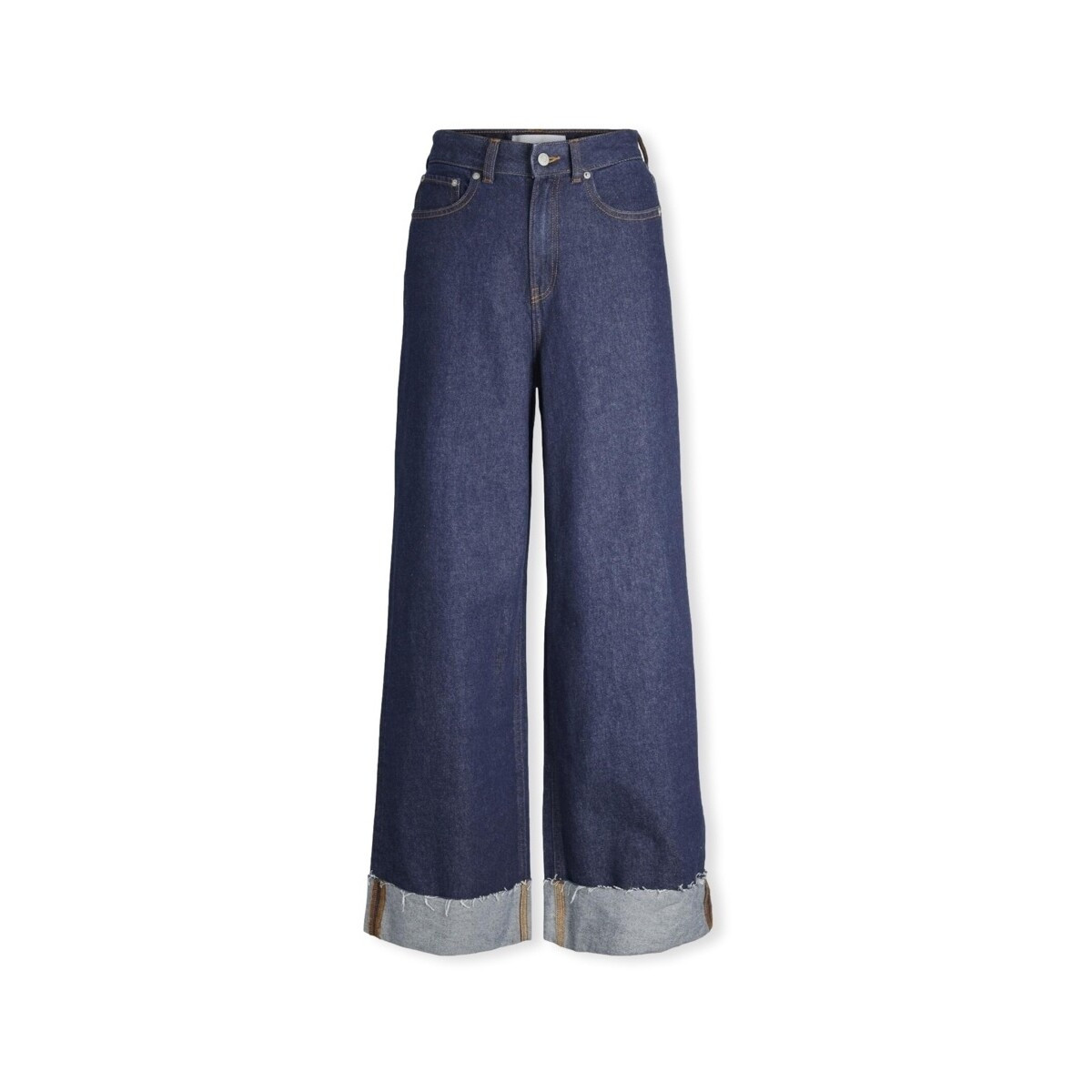 Jjxx  Noos Tokyo Wide Trousers - Dark Blue Denim  Modrá