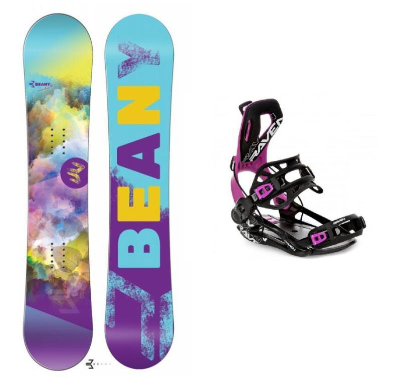 Beany Meadow dívčí snowboard + Raven FT360 black/fuchsia vázání