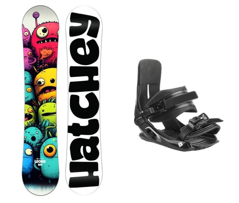 Hatchey Loony dětský snowboard + Hatchey Tactic Junior vázání