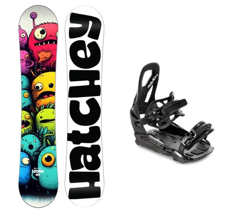 Hatchey Loony dětský snowboard + Raven S230 Black vázání