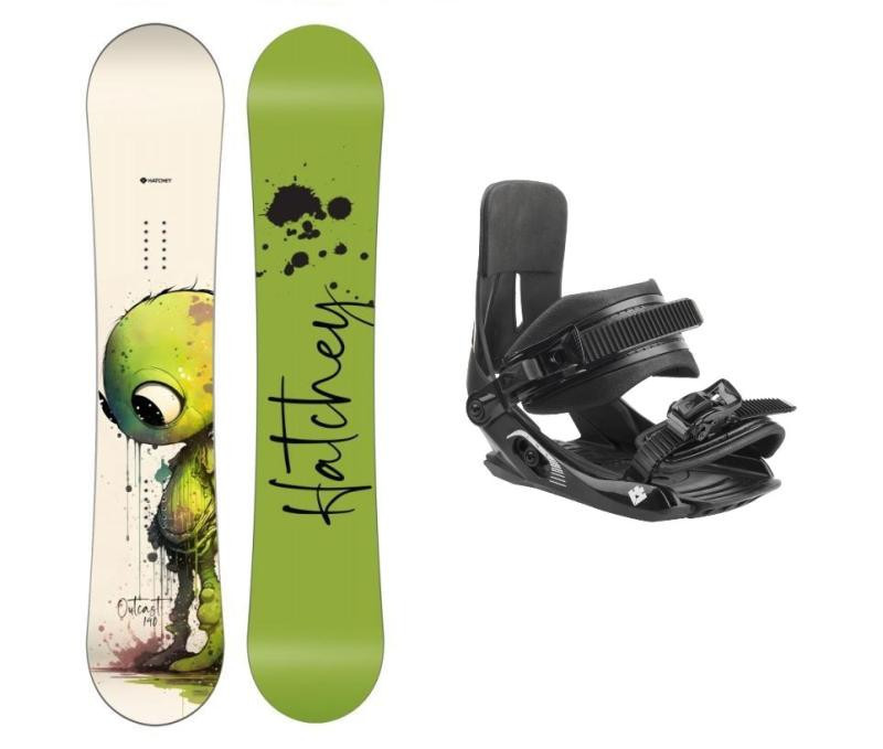 Hatchey Outcast dětský snowboard + Hatchey Tactic Junior vázání