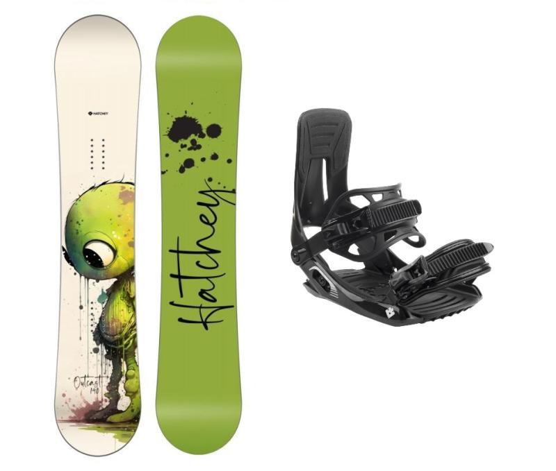 Hatchey Outcast dětský snowboard + Hatchey Tactic vázání