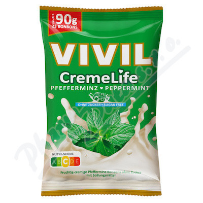 Vivil CremeLife peprmint bez cukru 90 g