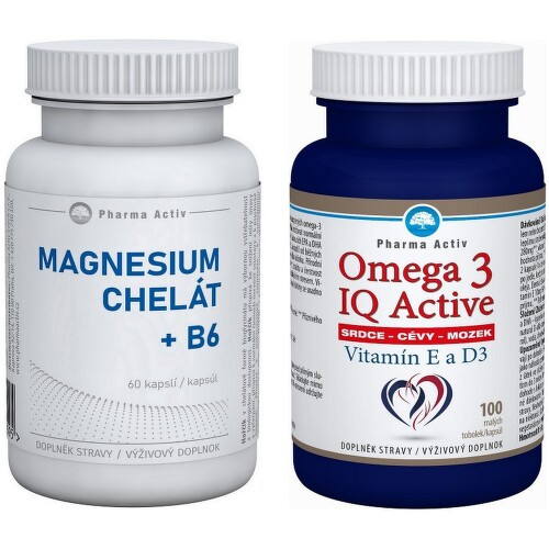 Magnesium Chelát+b6 Cps.60+omega 3 Iq Tobolek 100