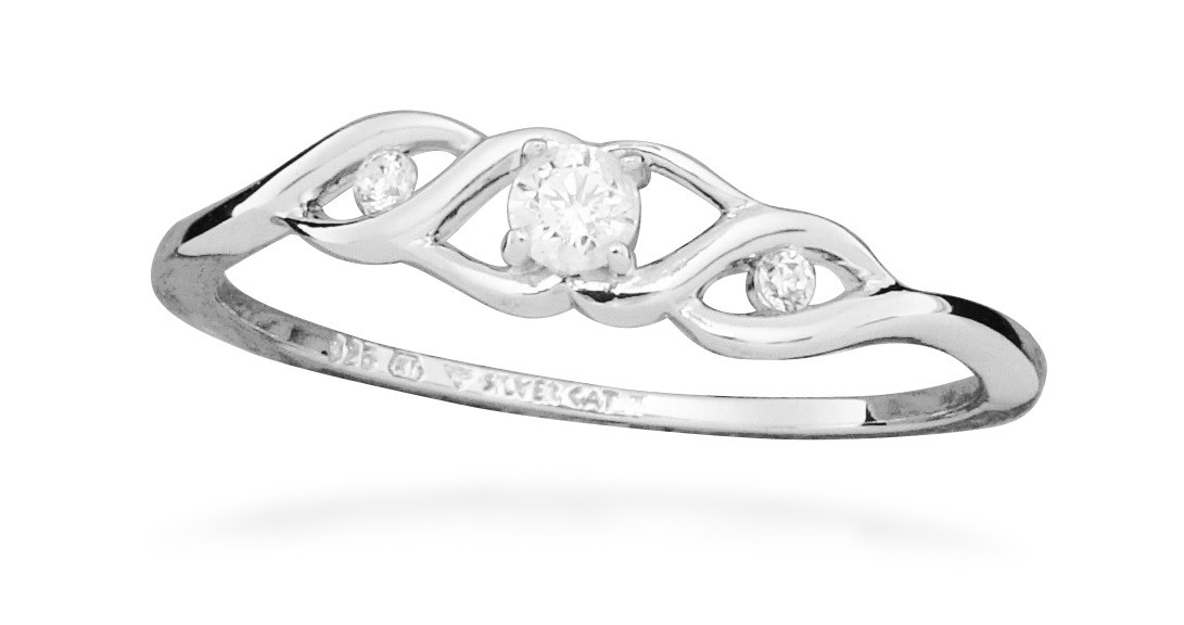 Silver Cat Stříbrný dámský prsten s kubickými zirkony SC570 52 mm