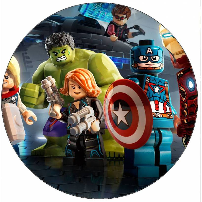 Jedlý papír Lego Avengers 19,5 cm