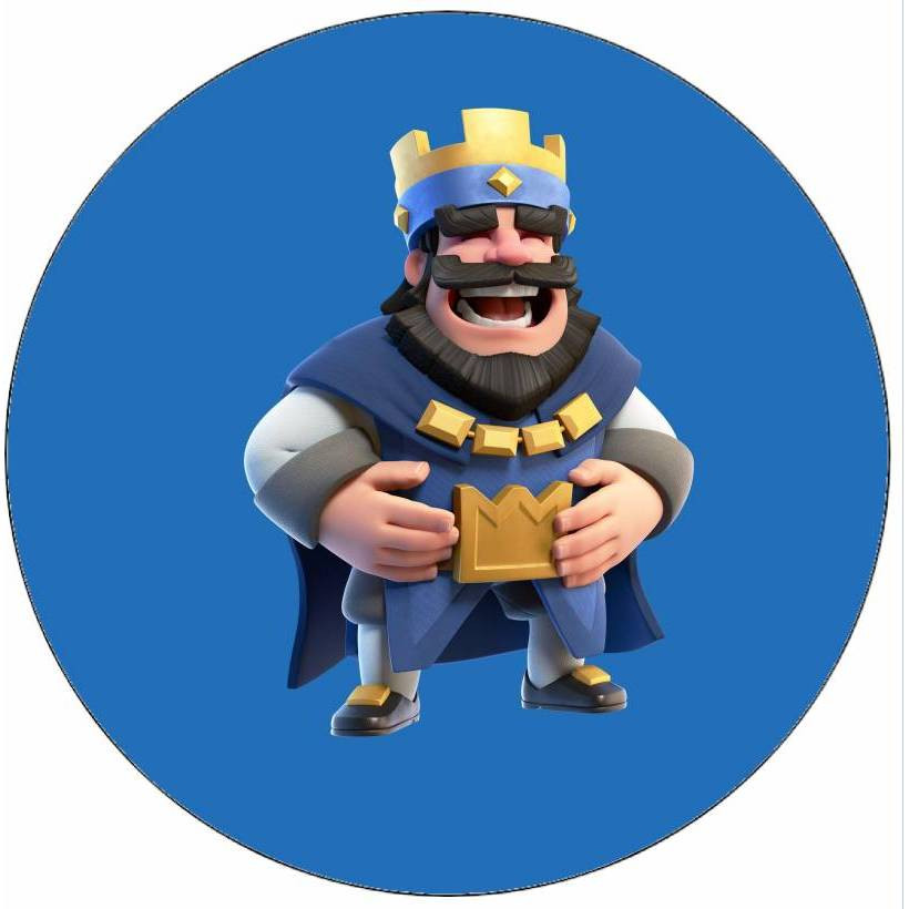 Jedlý papír Clash Royale král smějící se 19,5 cm