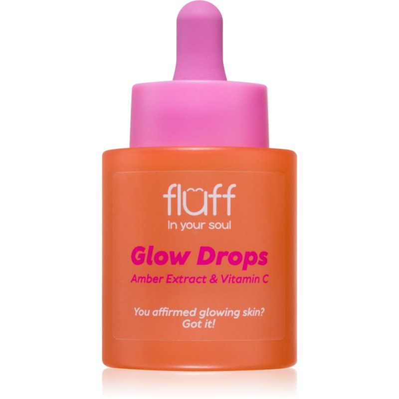 Fluff Glow Drops rozjasňující sérum s vitaminem C Amber Extract 30 ml