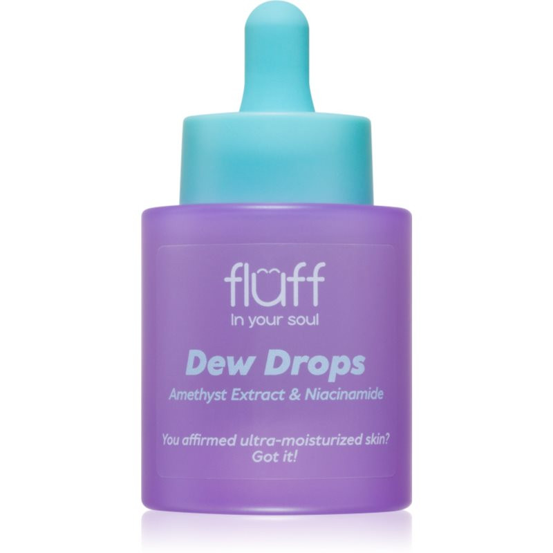 Fluff Dew Drops hydratační sérum s niacinamidem Amethyst Extract 30 ml