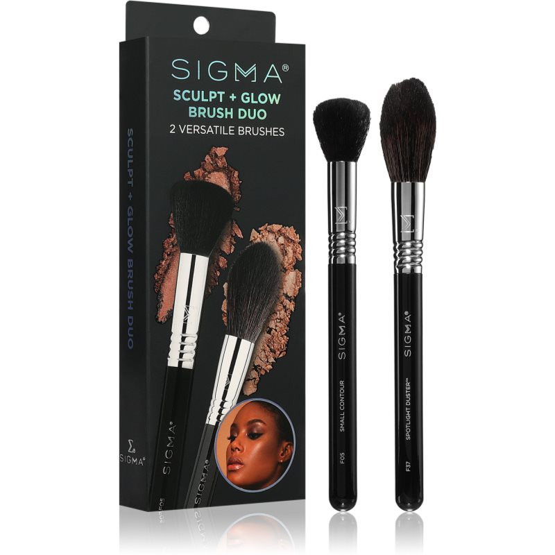Sigma Beauty Brush Duo Beauty Sculpt + Glow sada štětců (pro dokonalý vzhled)