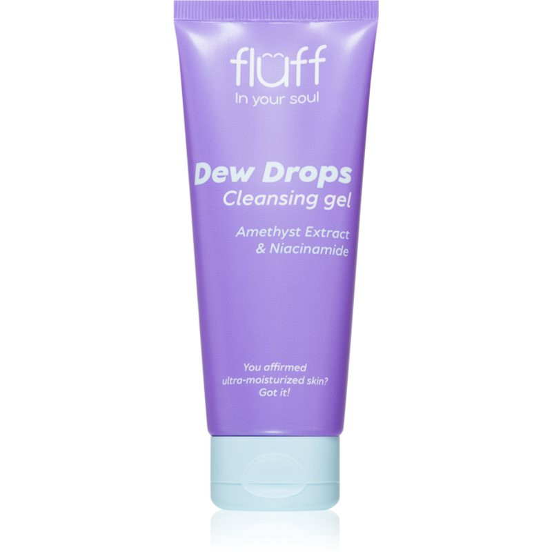 Fluff Dew Drops čisticí pleťový gel s niacinamidem 100 ml