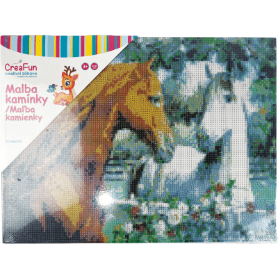 Diamantové malování - Koně 30 x 40 cm