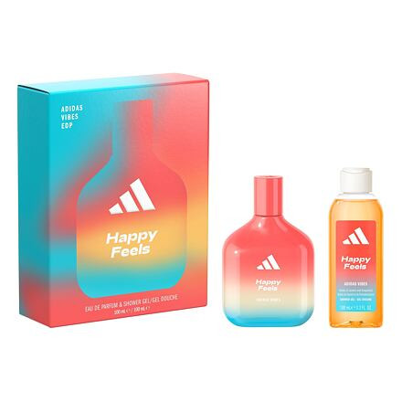 Adidas Vibes Happy Feels : EDP 100 ml + sprchový gel 100 ml unisex