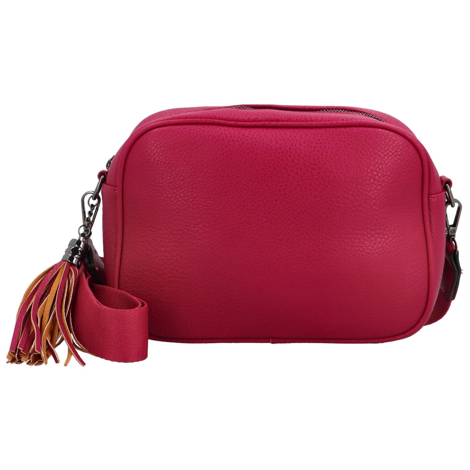 Trendy dámská koženková crossbody kabelka Wicawa, fuchsiová