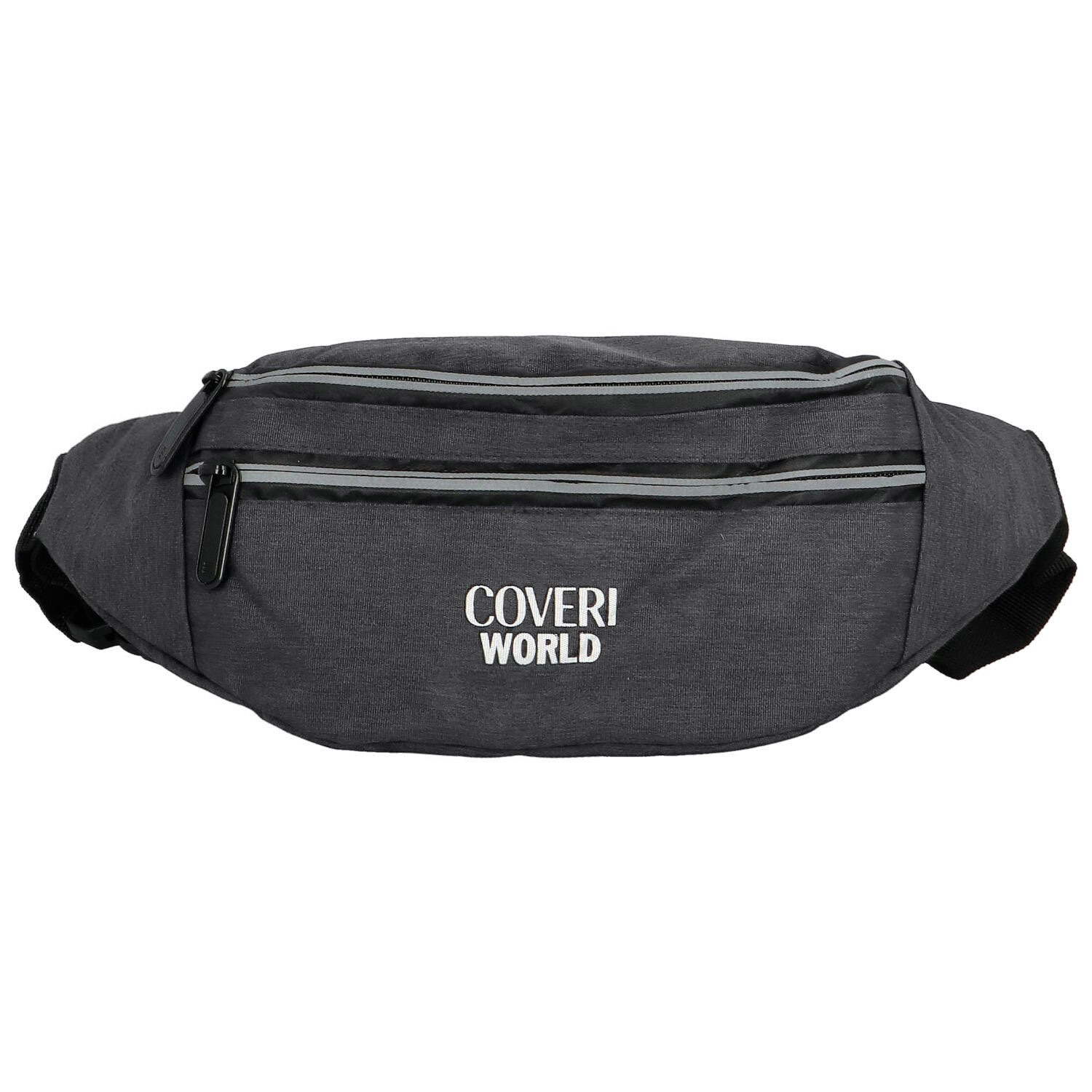 Trendy textilní ledvinka Coveri Koloman, šedá