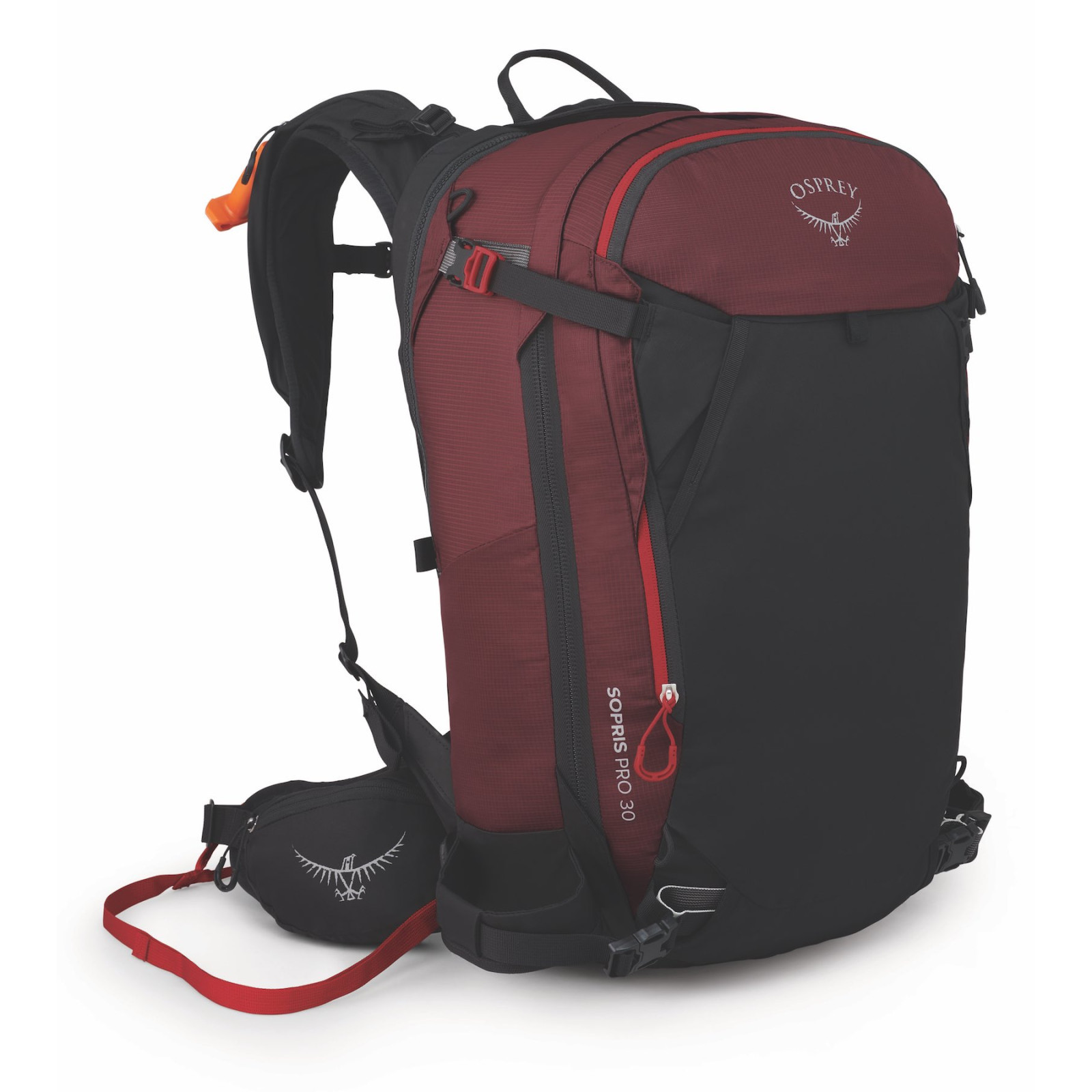 Lavinový batoh Osprey Sopris Pro E2 Airbag Pack Barva: červená