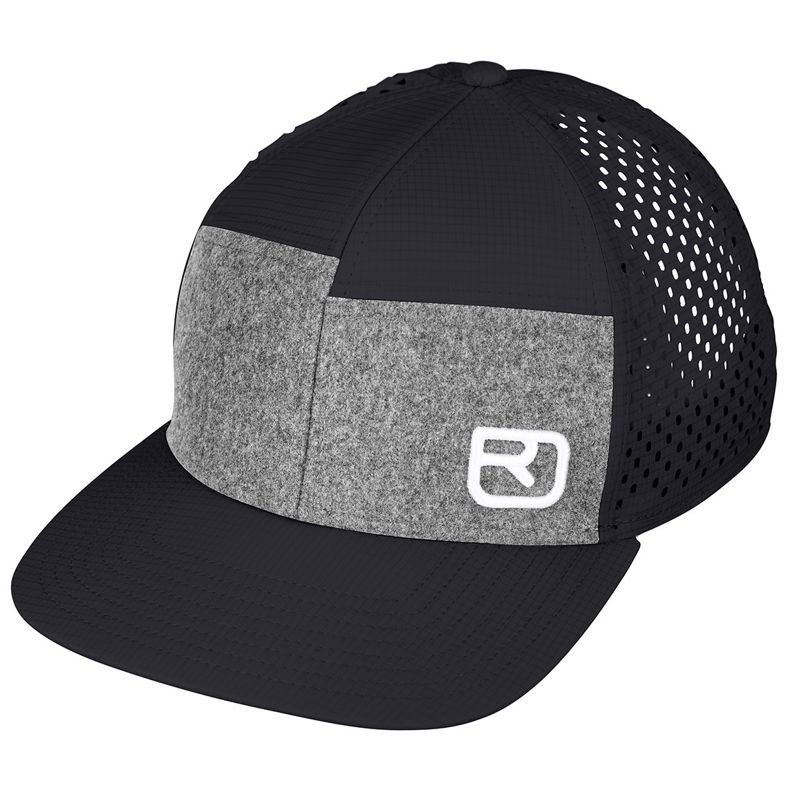 Kšiltovka Ortovox Logo Air Trucker Cap Barva: černá/šedá