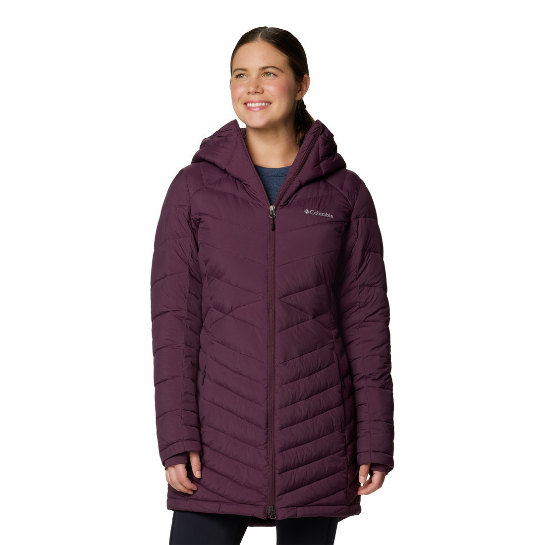 Dámský zimní kabát Columbia Joy Peak™ II Mid Jacket Velikost: S / Barva: fialová