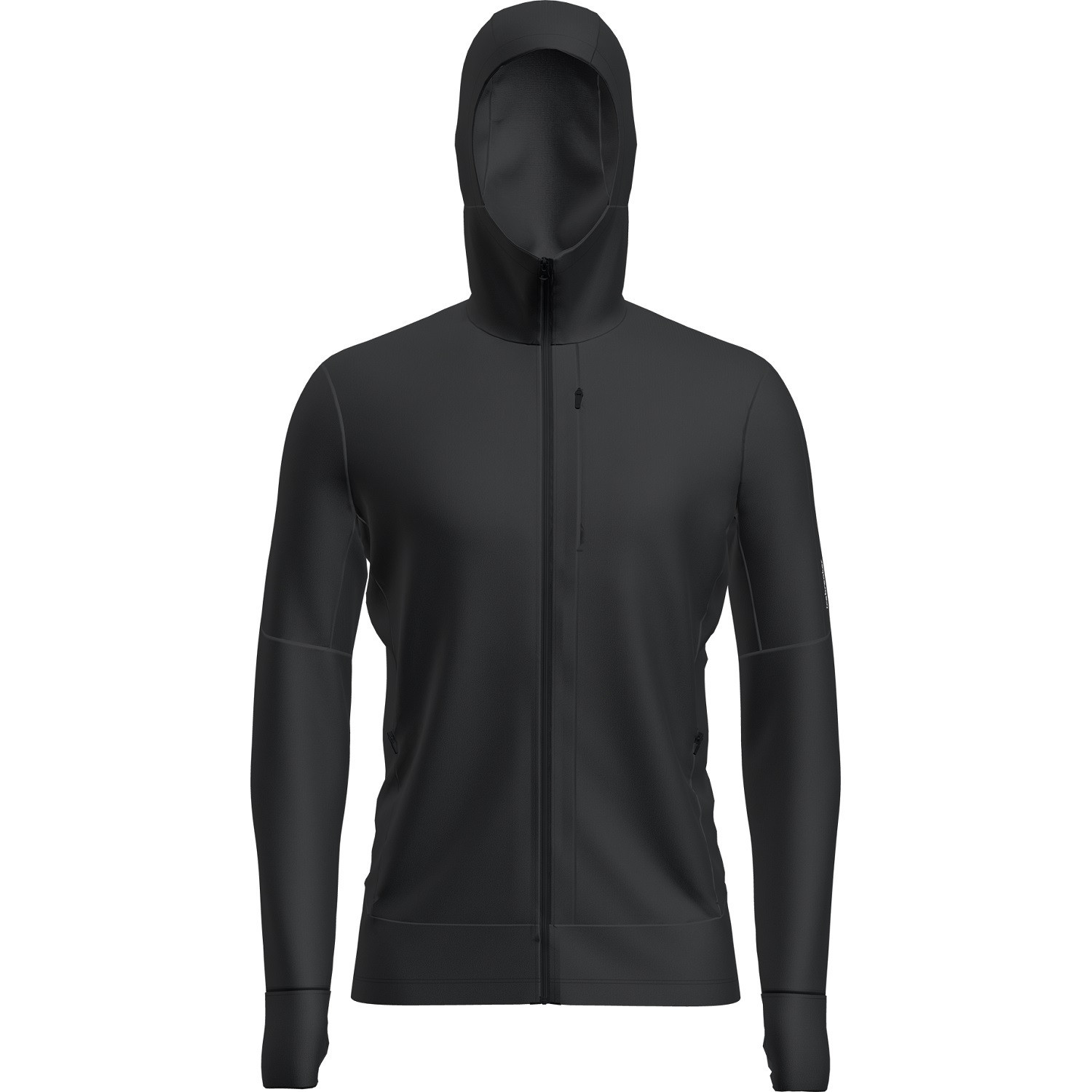 Pánská funkční mikina Icebreaker M Mer 260 Quantum IV LS Zip Hoodie Velikost: M / Barva: černá